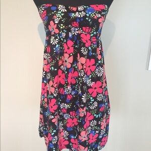 Target Floral Strapless Beach Swim Coverup Dress